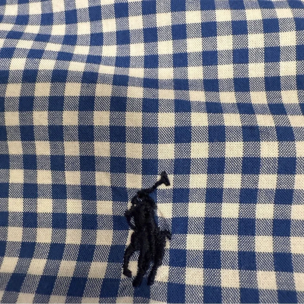 Ralph Lauren Boys 2 PCS Set Long Sleeve Check Shirt & Short Sleeve Polo Sz 3/3T